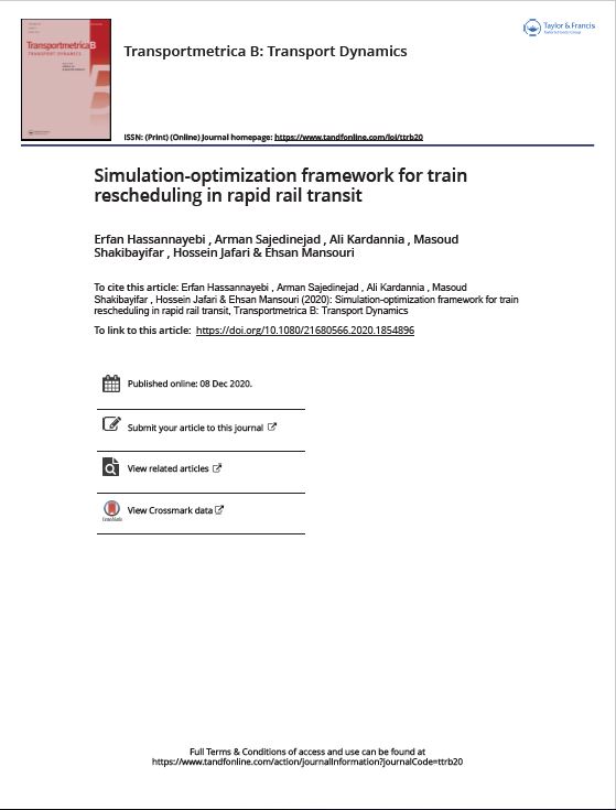 Simulation-optimization framework for train rescheduling in rapid rail transit