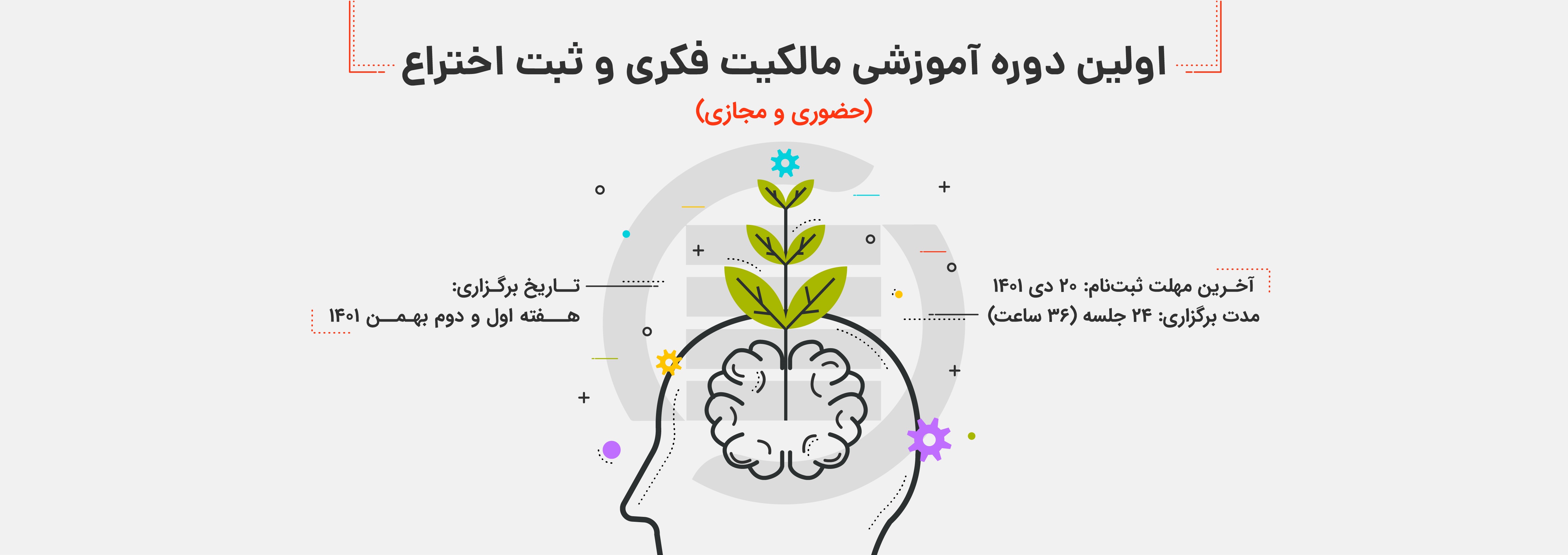 اولین دوره آموزشی مالکیت فکری و ثبت اختراع