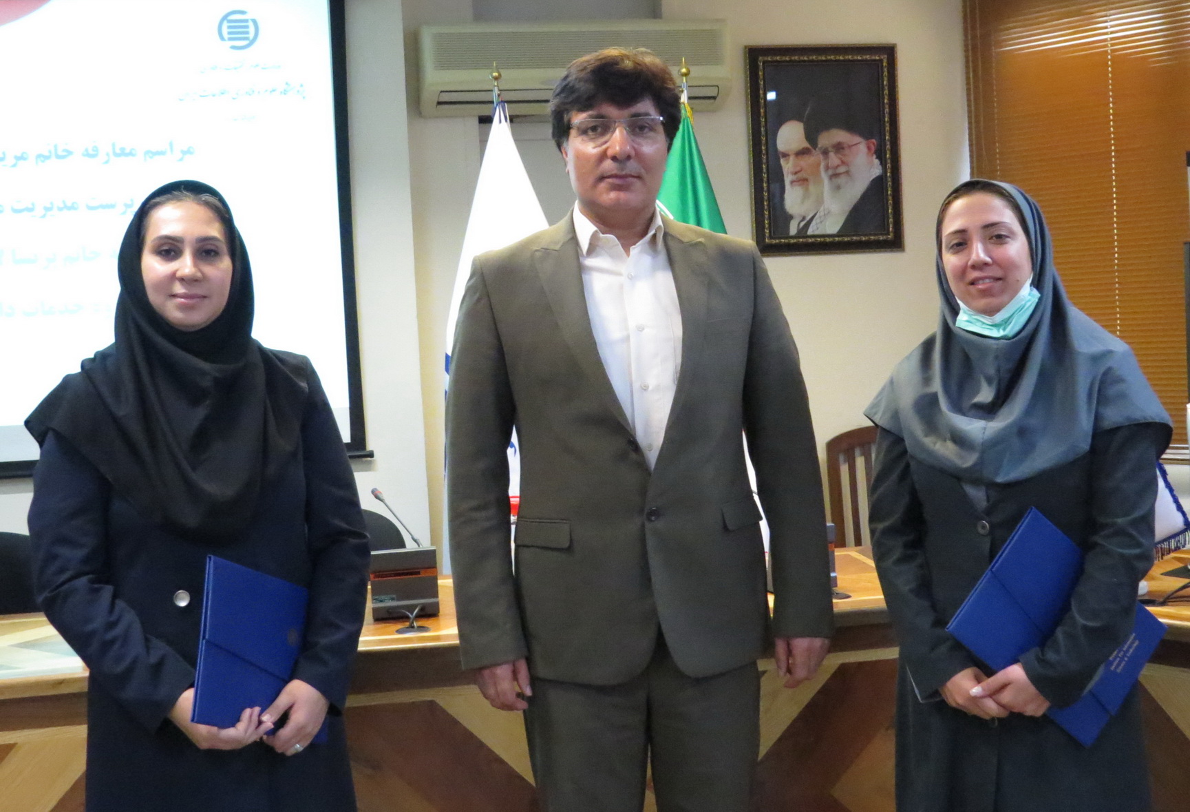 مراسم معارفه سرپرست مدیریت مالی و معارفه سرپرست گروه خدمات دانش‌بنیان برگزار شد