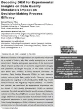 Decoding DQM for Experimental Insights on Data Quality Metadata’s Impact on Decision-Making Process Efficacy