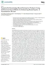Sustainable Knowledge-Based Enterprise Products Using AI-Powered Social Media for Enhancing Brand Equity: A Scientometric Review
