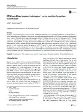 KNN-based least squares twin support vector machine for pattern classification