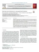Operating room orchestration by using agent-based simulation