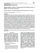 Multidisciplinary analysis of international environments based on impacts of Covid-19: State of art