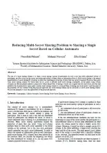 Reducing Multi-Secret Sharing Problem to Sharing a Single Secret Based on Cellular Automata