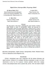 Digital library Interoperability: Proposing a Model