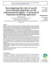 Investigating the Role of Social Networking Technology on the Organizational Agility: A Structural Equation Modeling Approach