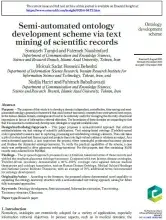 Semi-automated ontology development scheme via text mining of scientific records