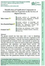 Identification of Gamification Components In Association With User`s Experience In The Services Of Digital Libraries