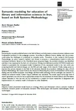 Semantic modelling for education of library and information sciences in Iran, based on Soft Systems Methodology