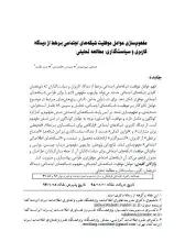 مفهوم‌سازی عوامل موفقیت شبکه‌های اجتماعی برخط از دیدگاه کاربری و سیاست‌گذاری: مطالعه تحلیلی