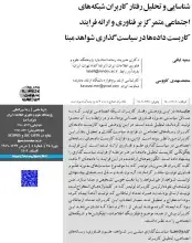 شناسایی و تحلیل رفتار کاربران شبکه های اجتماعی متمرکز بر فناوری و ارائه فرایند کاربست داده‌ها در سیاستگذاری شواهد مبنا
