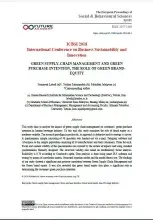 Green Supply-Chain Management And Green Purchase Intention, The Role Of Green Brandequity