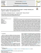  The role of video games in enhancing managers’ strategic thinking and cognitive abilities: An experiential survey
