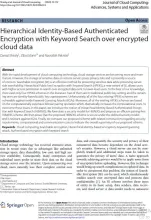 Hierarchical Identity-Based Authenticated Encryption with Keyword Search over encrypted cloud data