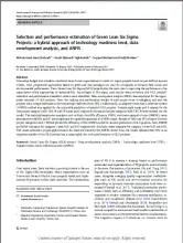 Selection and Performance Estimation of Green Lean Six Sigma Projects: A Hybrid Approach of Technology Readiness Level, Data Envelopment Analysis, and ANFIS