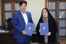 عقد تفاهم‌نامه رئیس ایرانداک با بنیاد نخبگان استان اصفهان