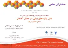 سخنرانی علمی «نقش پیکره‌های زبانی در تحلیل گفتمان» برگزار می‌شود