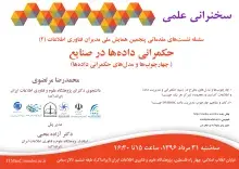 برگزاری سخنرانی علمی «حکمرانی داده‌ها در صنایع: چارچوب‌ها و مدل‌های حکمرانی داده‌ها» در ایرانداک